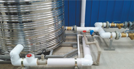 空压机余热热水工程管道应用