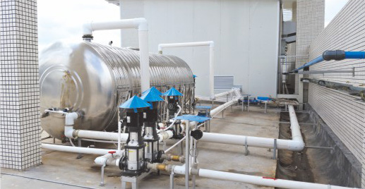 中央热水工程管道应用