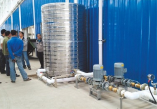 空压机余热热水工程管道应用